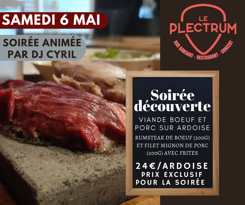 Soirée viande sur ardoise