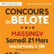 Concours de Belote à Massingy