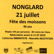 Fête des moissons à Nonglard