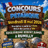 Concours de pétanque à Rumilly