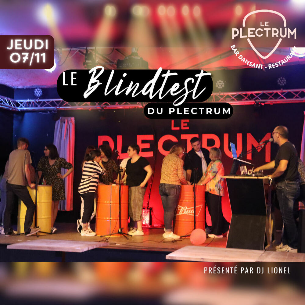 Blind test Plectrum