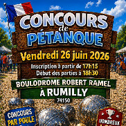 Concours de pétanque à Rumilly