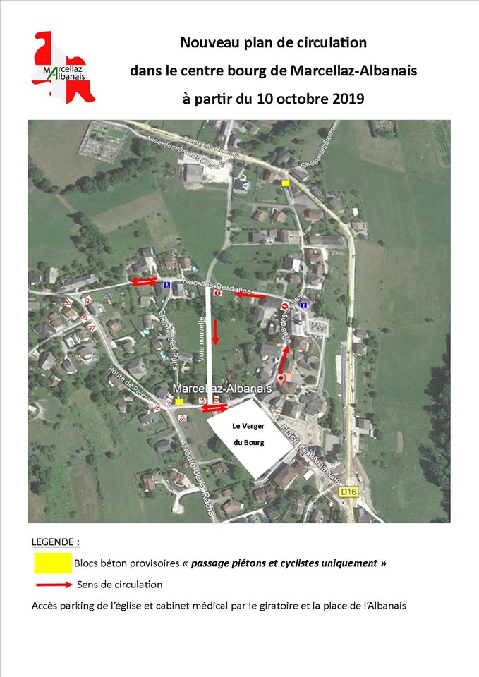 Sens circulation Marcellaz Albanais