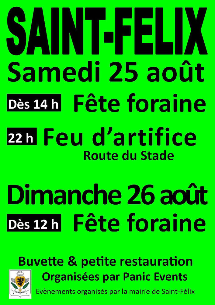 Fête foraine saint félix