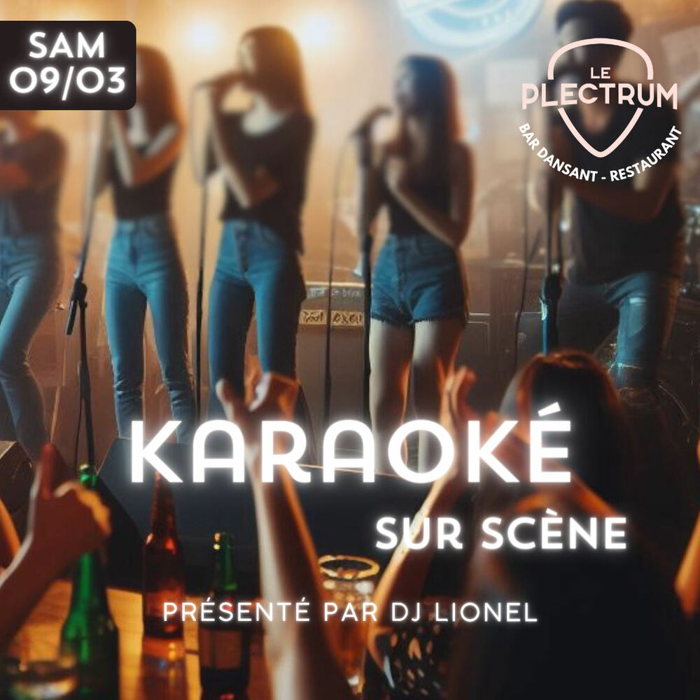 Karaoké sur scène Plectrum