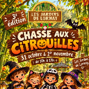Une chasse aux citrouilles pour Halloween aux Jardins de Lornay