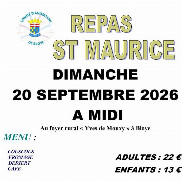 Repas de la Saint-Maurice à Bloye !