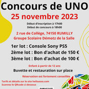 Concours de UNO à Rumilly