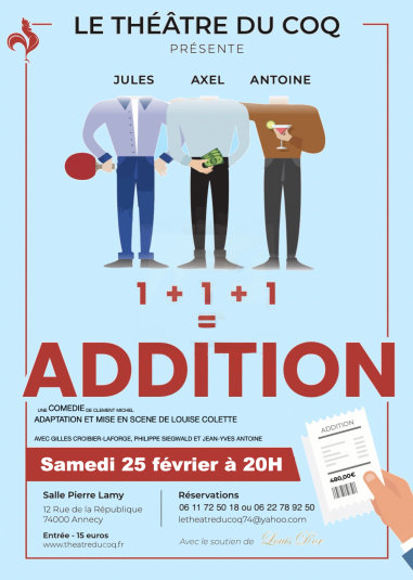 Addition théâtre du coq