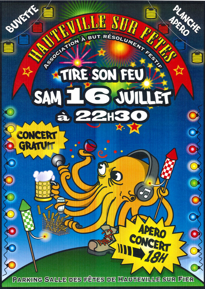 Feu d'artifice Hauteville sur Fier