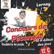 Concours de pétanque à Lornay