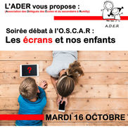 Soirée débat « Les écrans et nos enfants » à l’OSCAR