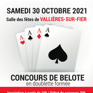 Concours de belote à Vallières sur Fier