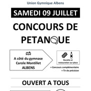 Concours de pétanque à Albens