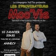 Spectacle d’improvisation théâtrale en duo à Annecy