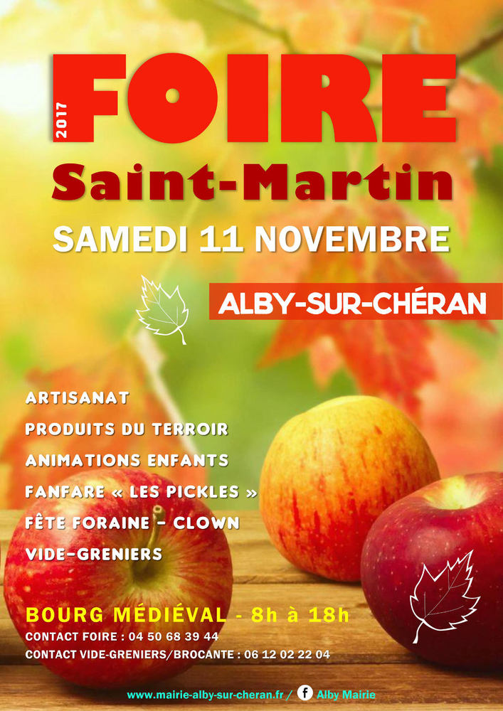Foire Saint Martin Alby sur Chéran