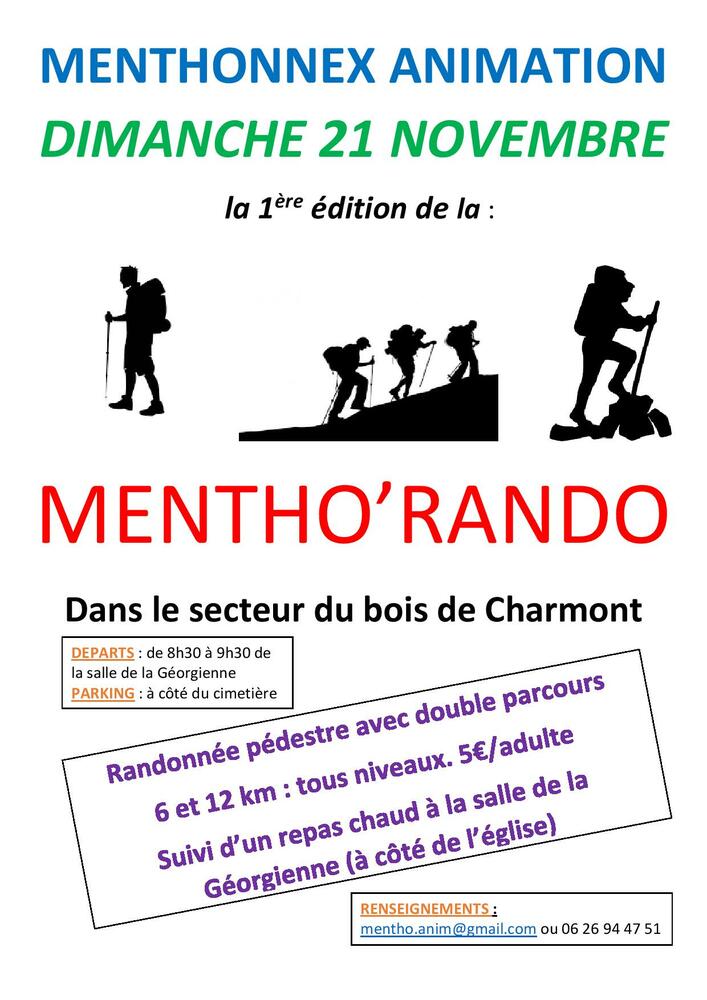 Randonnée Menthonnex