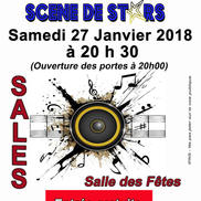 Concert scène de Stars à Sales