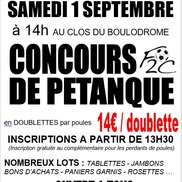 Concours de pétanque du Football Club Chéran