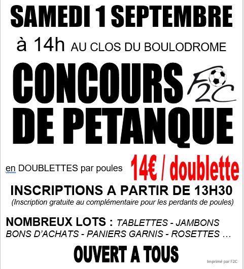 concours pétanque alby
