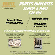 Journées portes ouvertes MFR les Dronières