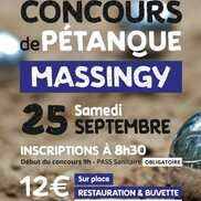 Concours de pétanque à Massingy