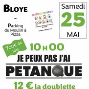 Tournoi de pétanque à Bloye