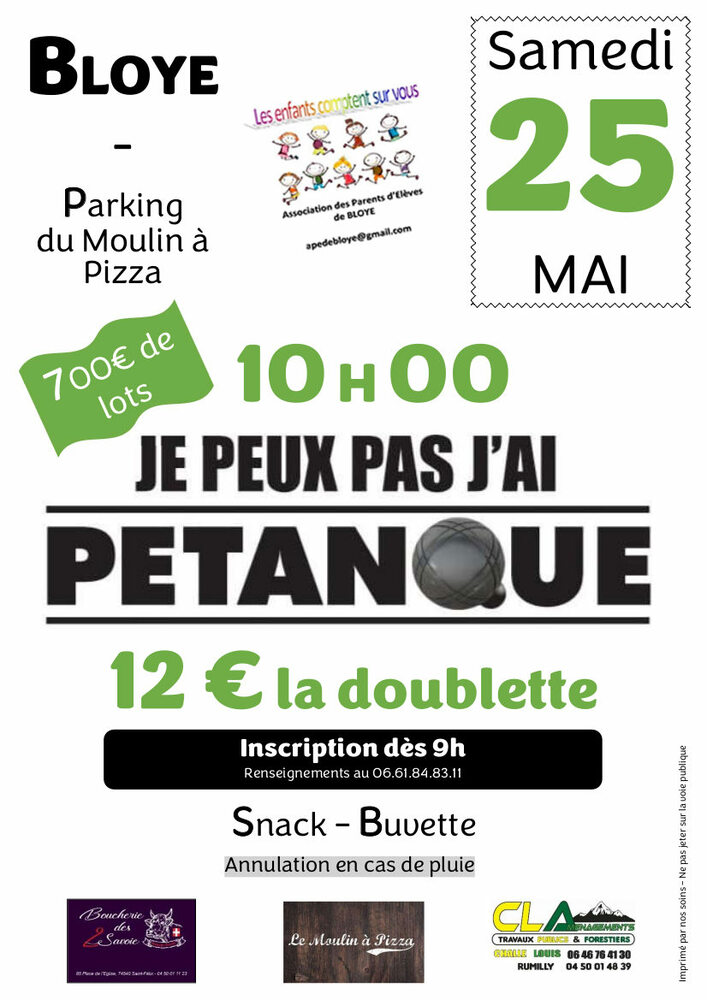 Pétanque Bloye