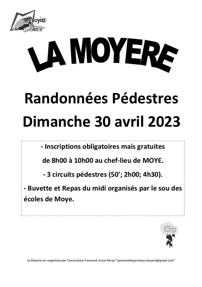 Randonnée Moyère 2023