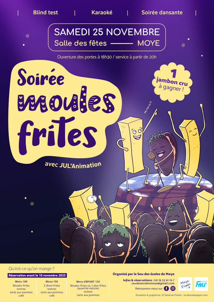 Soirée moules frites Moye