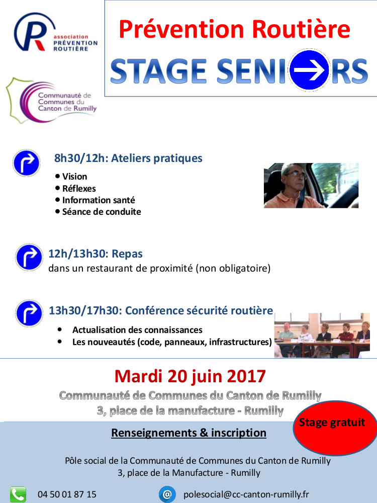 Stage conduite sécurité routière Rumilly