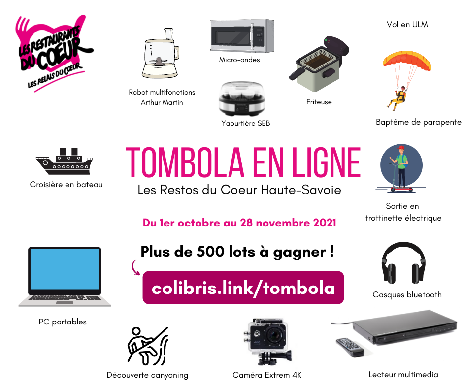 Tomboa restos du coeur Haute Savoie
