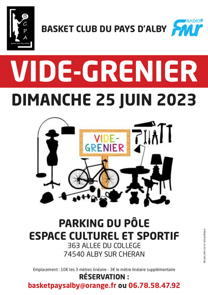 Vide grenier Alby BCPA