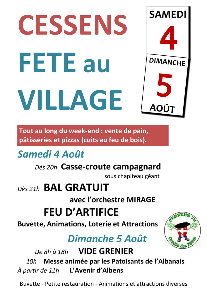 Fête village Cessens