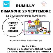 Vide grenier de la Joyeuse pétanque Rumillienne