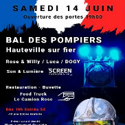Bal des pompiers à Hauteville sur fier !