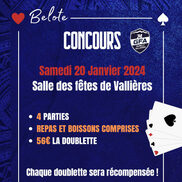 Concours de belote à Vallières-sur-Fier