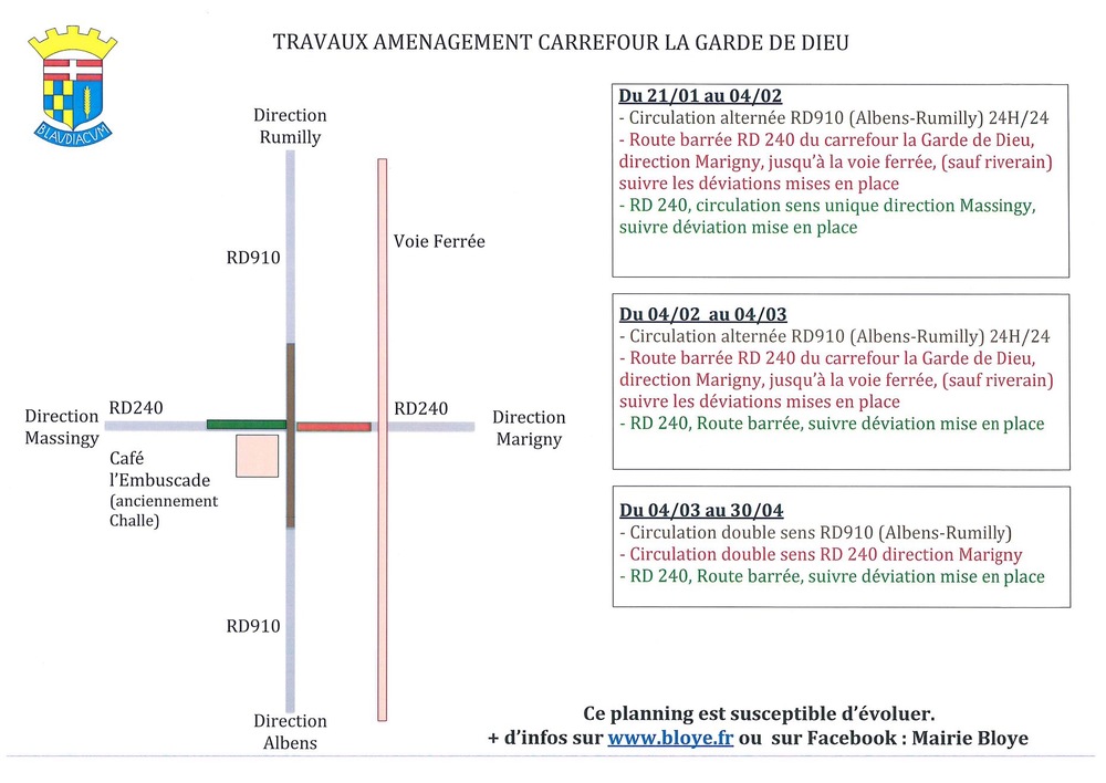 Travaux Rumilly Albens