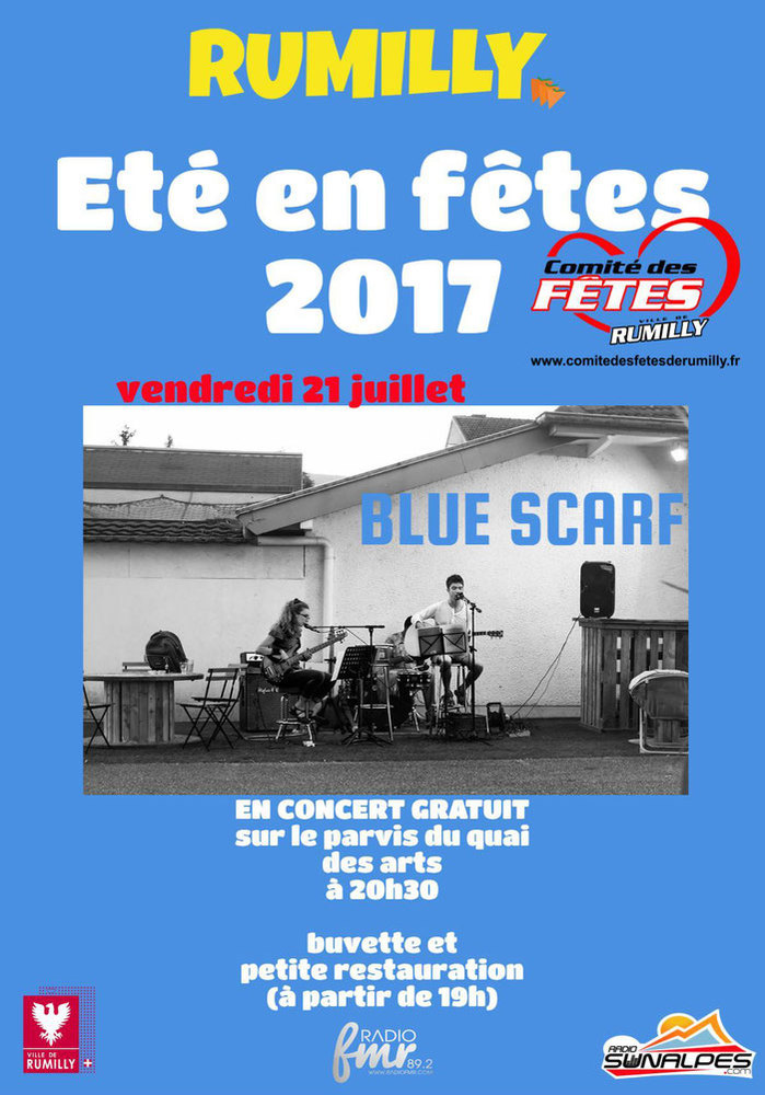 concert blue scarf rumilly