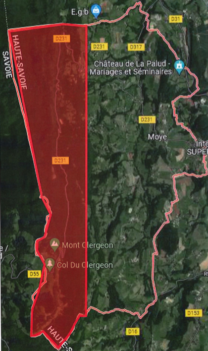 Zone d'interdiction Moye