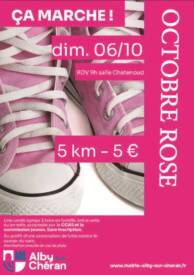Randonnée octobre rose Alby