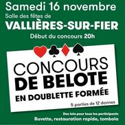Concours de Belote à Vallières-sur-Fier