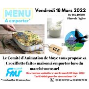 Croziflette à emporter à Moye