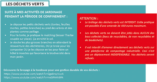 Déchets verts confinement