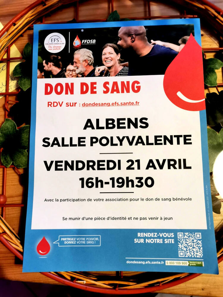 Don de sang Albens