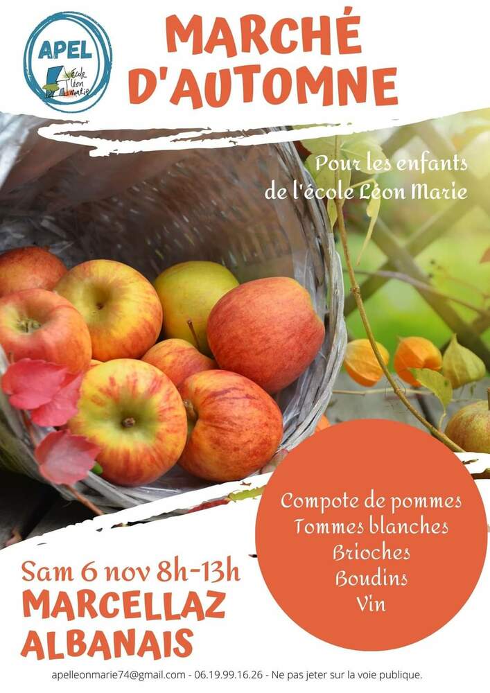 Marché automne Marcellaz Albanais
