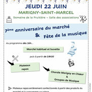 Fête de la musique et anniversaire du marché de Marigny