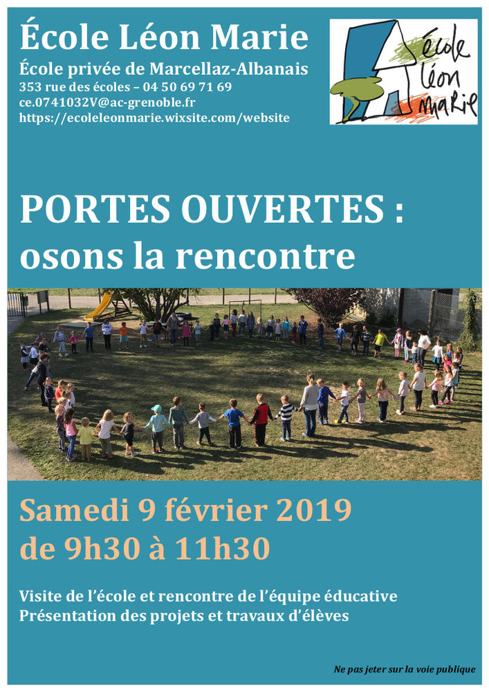 Portes ouvertes école Léon Marie