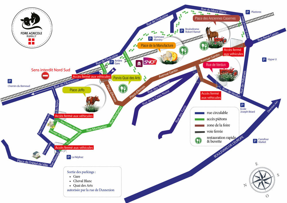 Plan foire Rumilly 2000