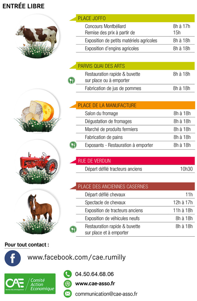 Programme 2022 foire agricole Rumilly
